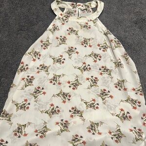 Paper Crane Floral Tunic Top Size Small